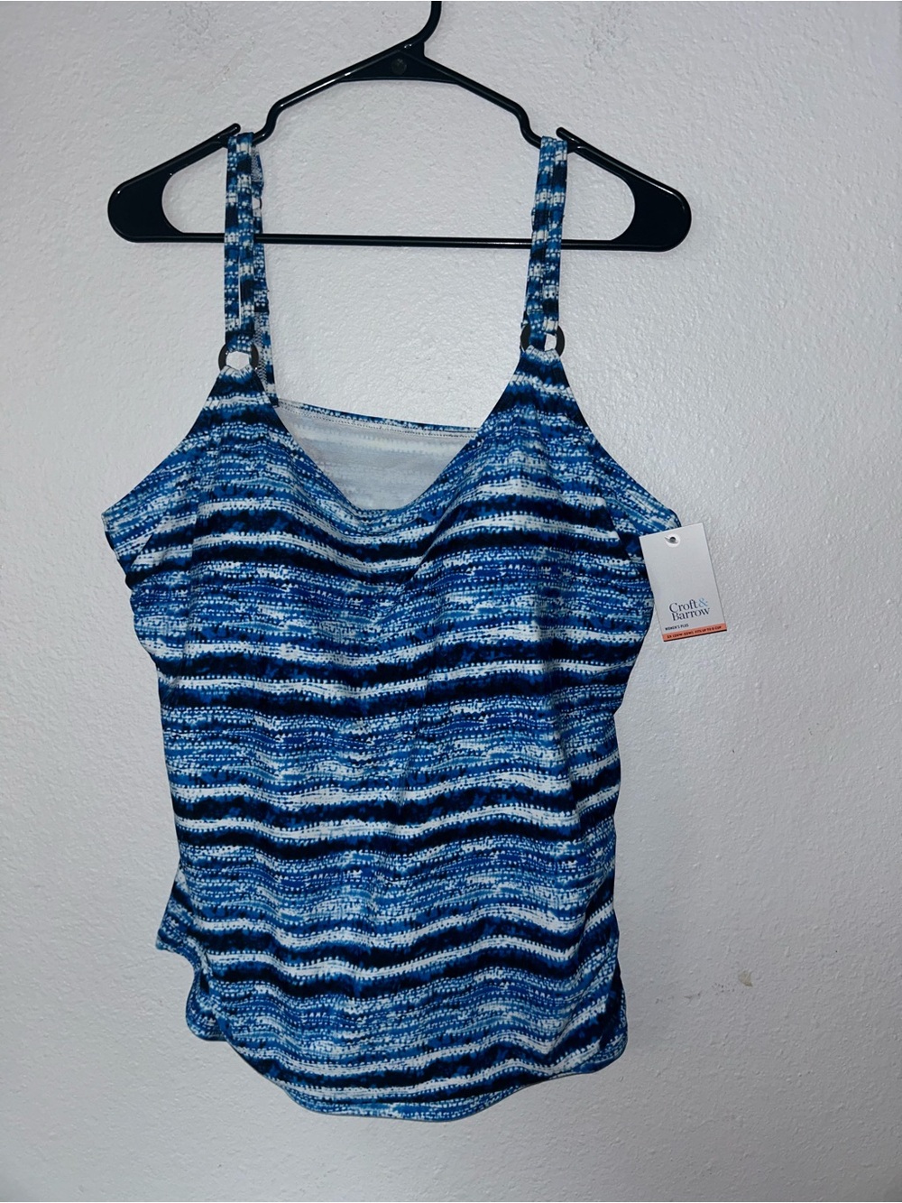 Swim Blue Striped Tankini Top - Croft & Barrow